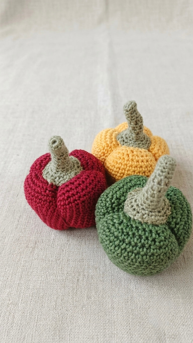 3 Paprika mit Netztasche